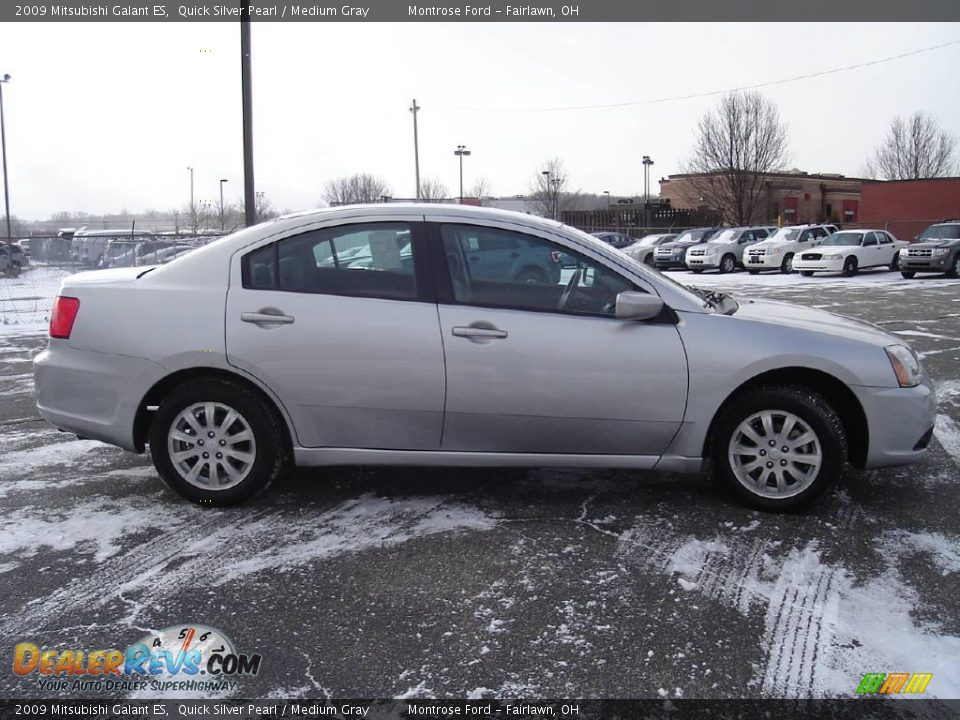 2009 Mitsubishi Galant ES Quick Silver Pearl / Medium Gray Photo #6