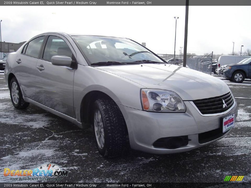 2009 Mitsubishi Galant ES Quick Silver Pearl / Medium Gray Photo #7