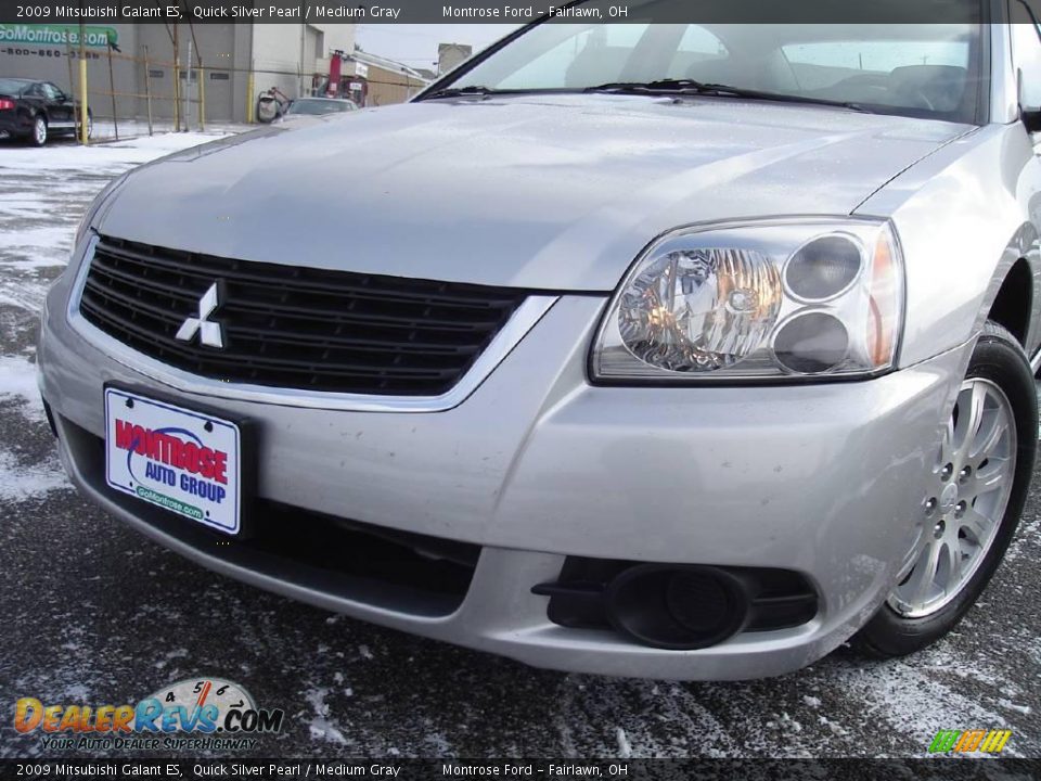 2009 Mitsubishi Galant ES Quick Silver Pearl / Medium Gray Photo #9