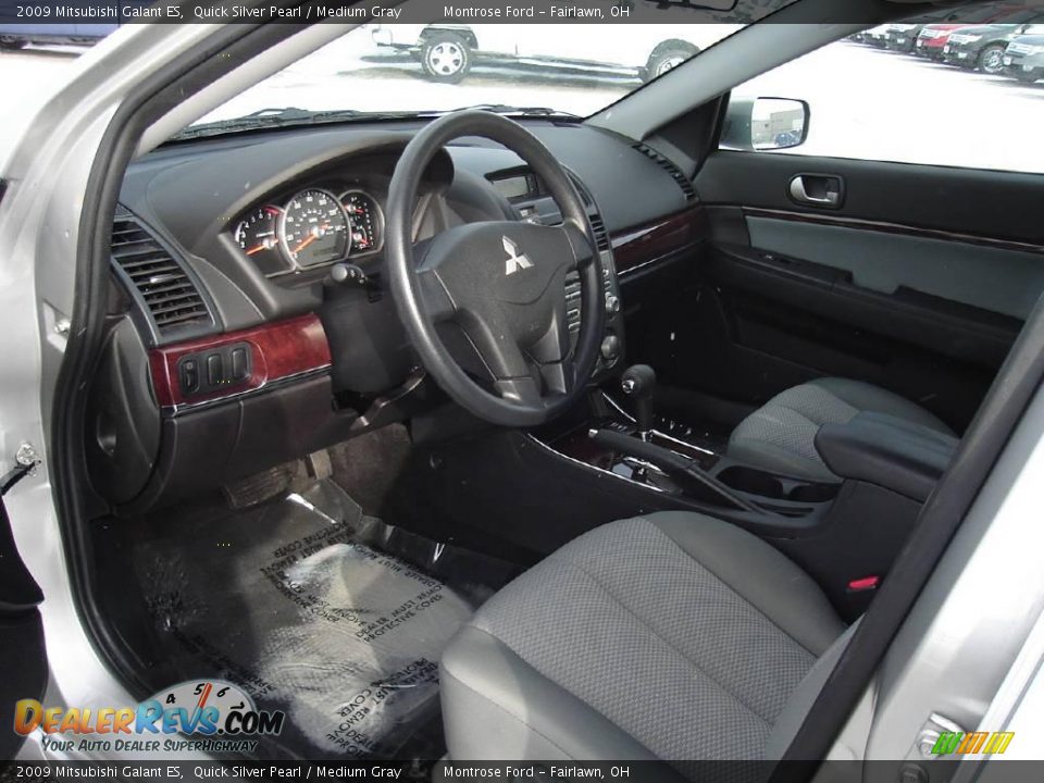 2009 Mitsubishi Galant ES Quick Silver Pearl / Medium Gray Photo #23