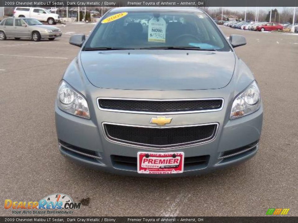 2009 Chevrolet Malibu LT Sedan Dark Gray Metallic / Ebony Photo #8
