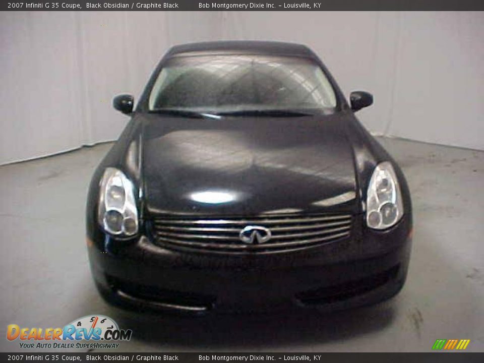 2007 Infiniti G 35 Coupe Black Obsidian / Graphite Black Photo #2