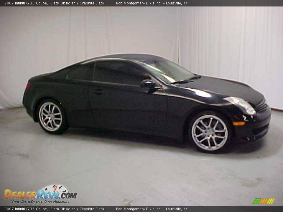 2007 Infiniti G 35 Coupe Black Obsidian / Graphite Black Photo #3