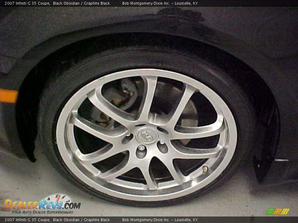 2007 Infiniti G 35 Coupe Black Obsidian / Graphite Black Photo #7