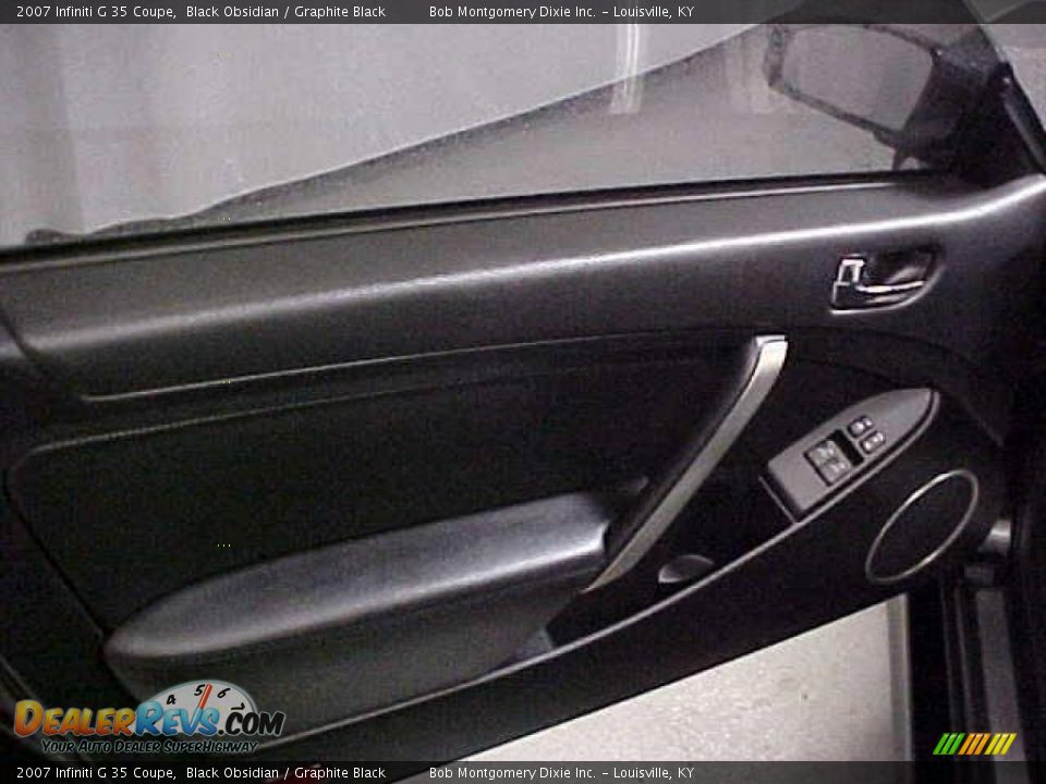 2007 Infiniti G 35 Coupe Black Obsidian / Graphite Black Photo #9