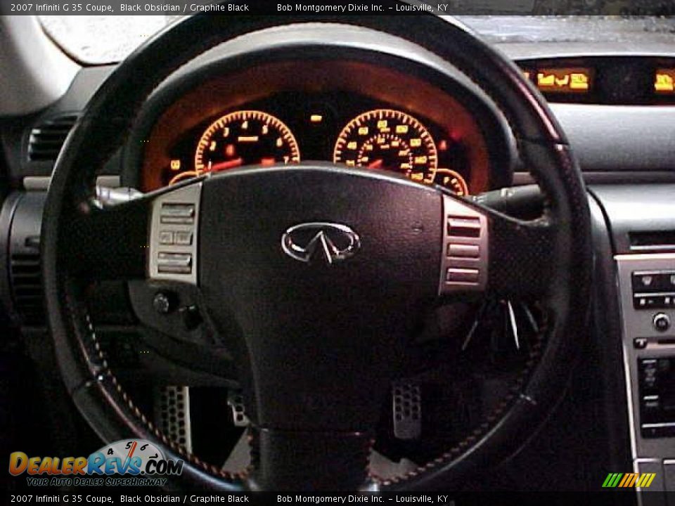2007 Infiniti G 35 Coupe Black Obsidian / Graphite Black Photo #11