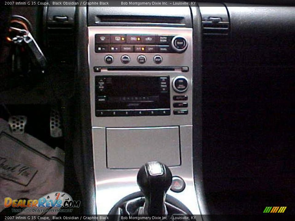 2007 Infiniti G 35 Coupe Black Obsidian / Graphite Black Photo #13
