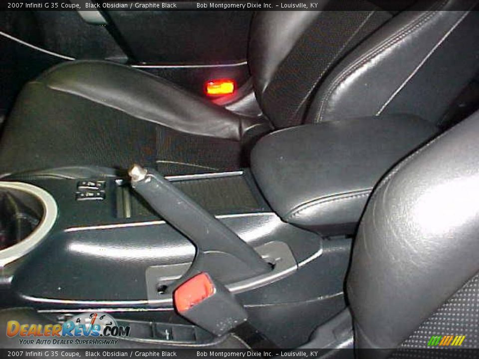 2007 Infiniti G 35 Coupe Black Obsidian / Graphite Black Photo #14