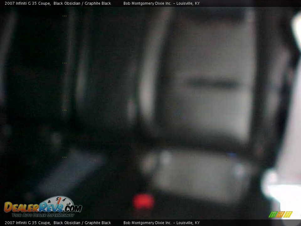 2007 Infiniti G 35 Coupe Black Obsidian / Graphite Black Photo #15
