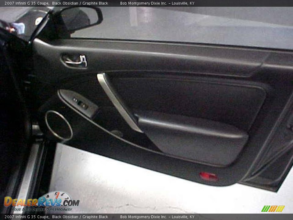 2007 Infiniti G 35 Coupe Black Obsidian / Graphite Black Photo #17