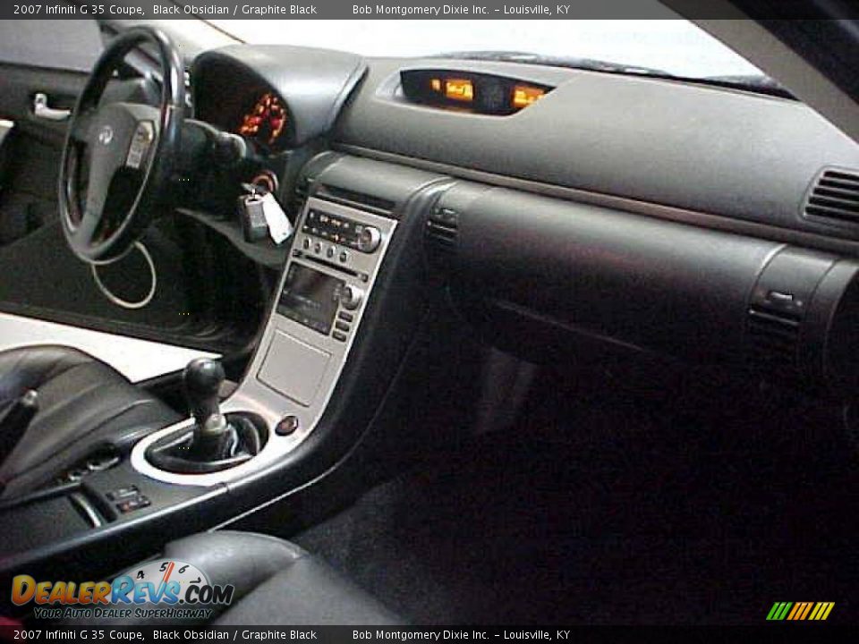 2007 Infiniti G 35 Coupe Black Obsidian / Graphite Black Photo #18