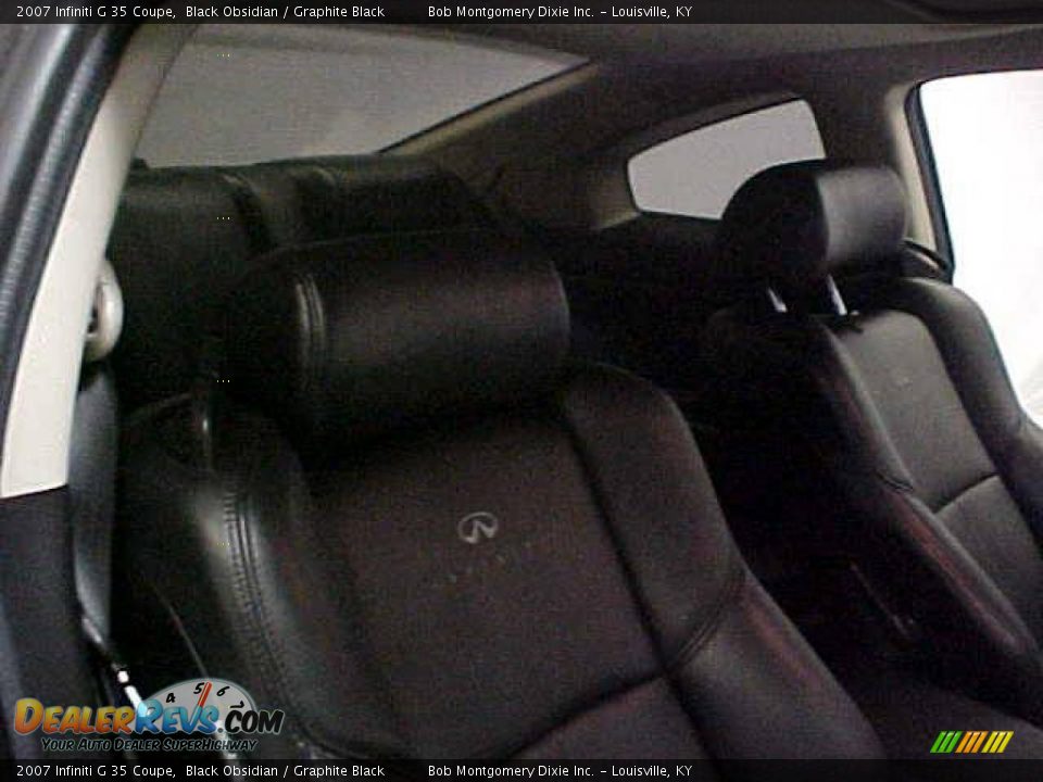 2007 Infiniti G 35 Coupe Black Obsidian / Graphite Black Photo #19