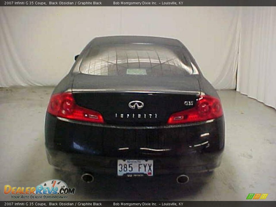 2007 Infiniti G 35 Coupe Black Obsidian / Graphite Black Photo #20