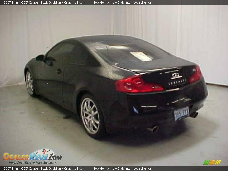 2007 Infiniti G 35 Coupe Black Obsidian / Graphite Black Photo #22