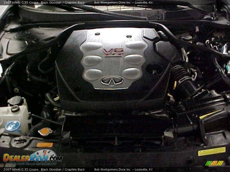 2007 Infiniti G 35 Coupe Black Obsidian / Graphite Black Photo #23