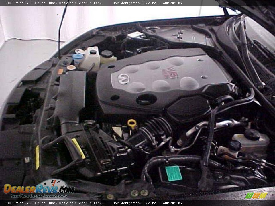 2007 Infiniti G 35 Coupe Black Obsidian / Graphite Black Photo #24