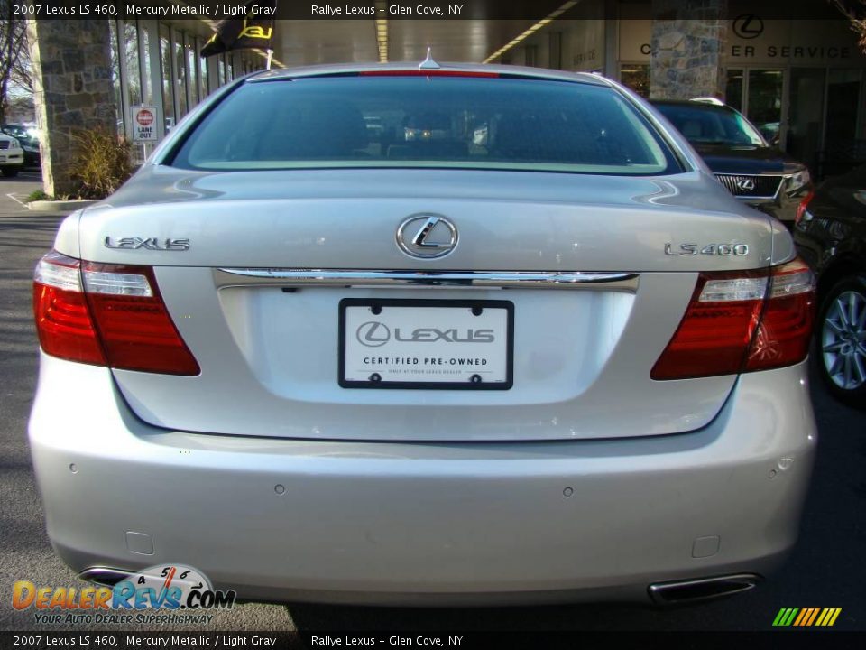 2007 Lexus LS 460 Mercury Metallic / Light Gray Photo #5