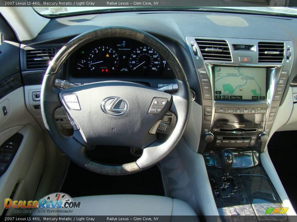 2007 Lexus LS 460 Mercury Metallic / Light Gray Photo #12