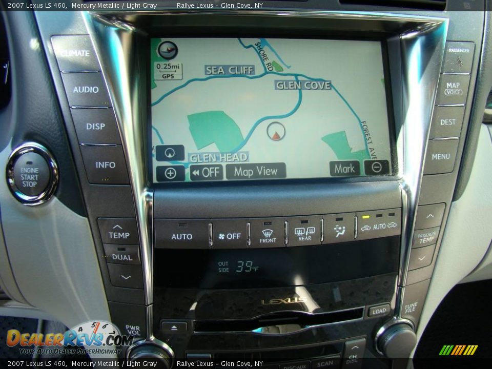 2007 Lexus LS 460 Mercury Metallic / Light Gray Photo #13