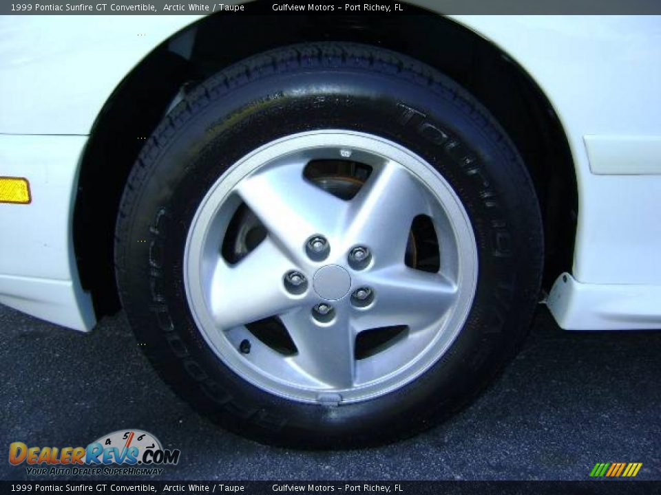 1999 Pontiac Sunfire GT Convertible Arctic White / Taupe Photo #11