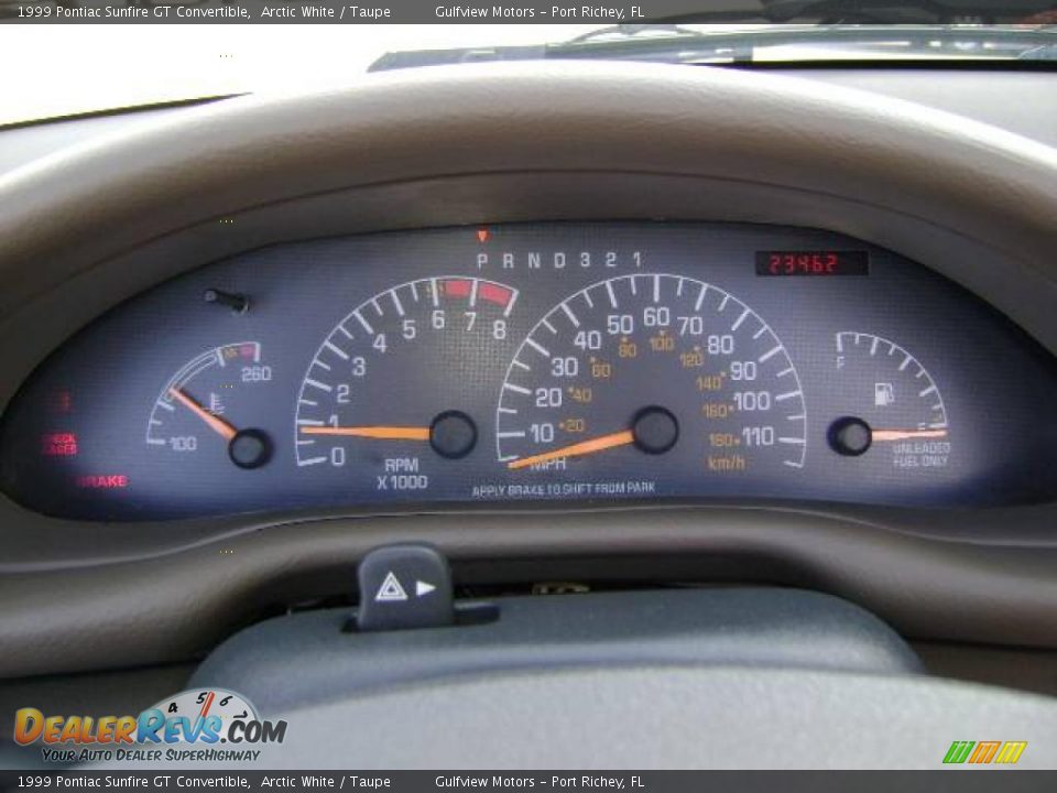 1999 Pontiac Sunfire GT Convertible Arctic White / Taupe Photo #36