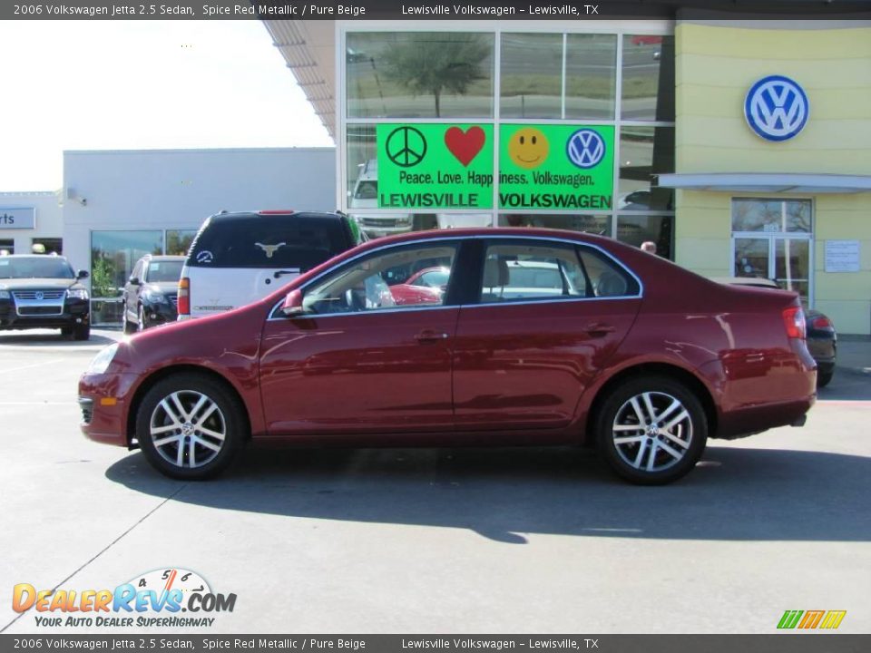 2006 Volkswagen Jetta 2.5 Sedan Spice Red Metallic / Pure Beige Photo #2