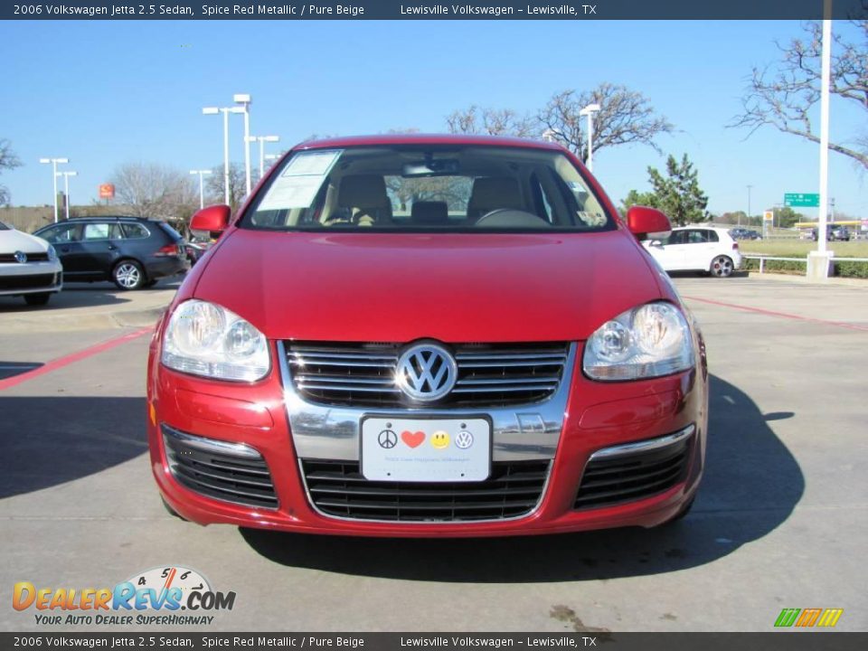 2006 Volkswagen Jetta 2.5 Sedan Spice Red Metallic / Pure Beige Photo #8