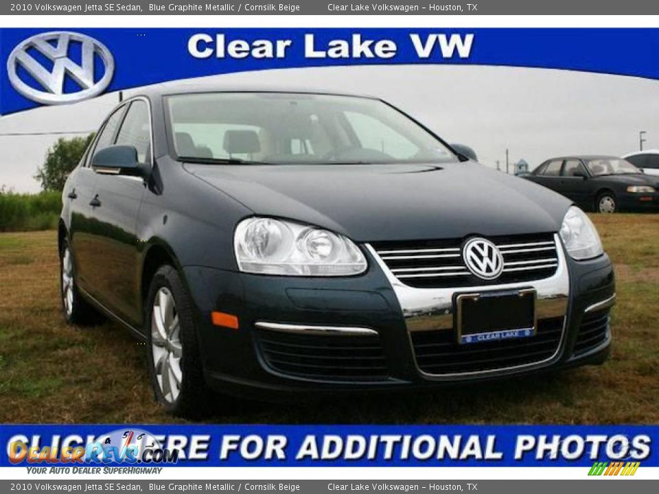 2010 Volkswagen Jetta SE Sedan Blue Graphite Metallic / Cornsilk Beige Photo #1