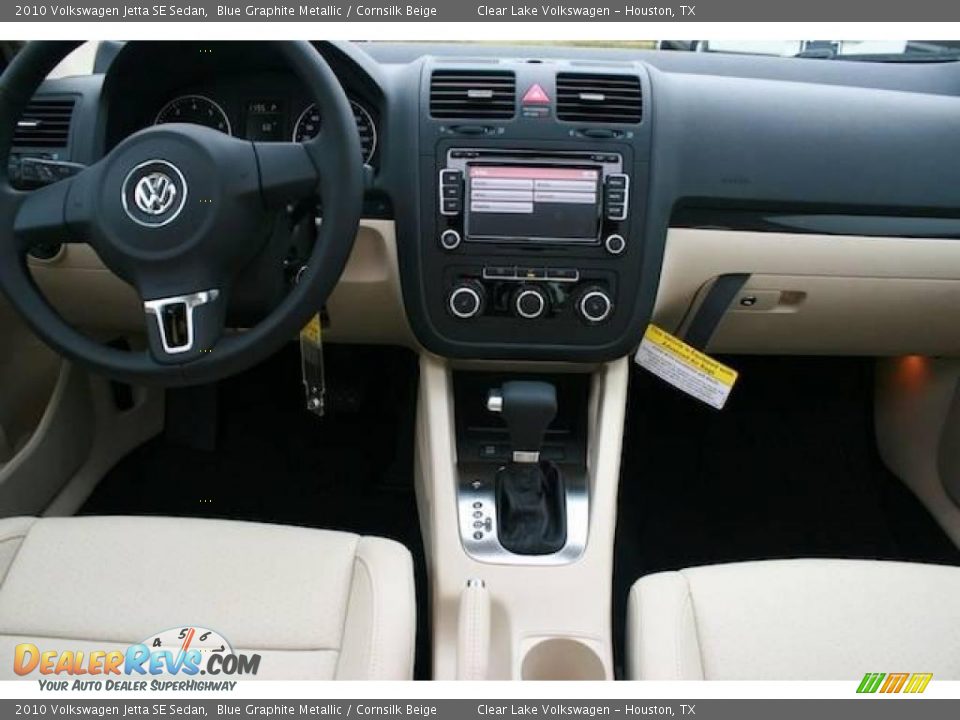 2010 Volkswagen Jetta SE Sedan Blue Graphite Metallic / Cornsilk Beige Photo #6