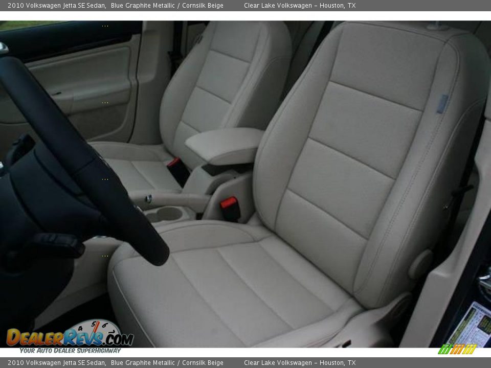 2010 Volkswagen Jetta SE Sedan Blue Graphite Metallic / Cornsilk Beige Photo #7