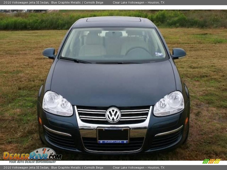 2010 Volkswagen Jetta SE Sedan Blue Graphite Metallic / Cornsilk Beige Photo #13