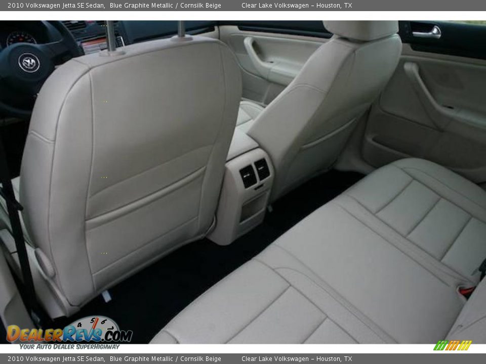 2010 Volkswagen Jetta SE Sedan Blue Graphite Metallic / Cornsilk Beige Photo #15