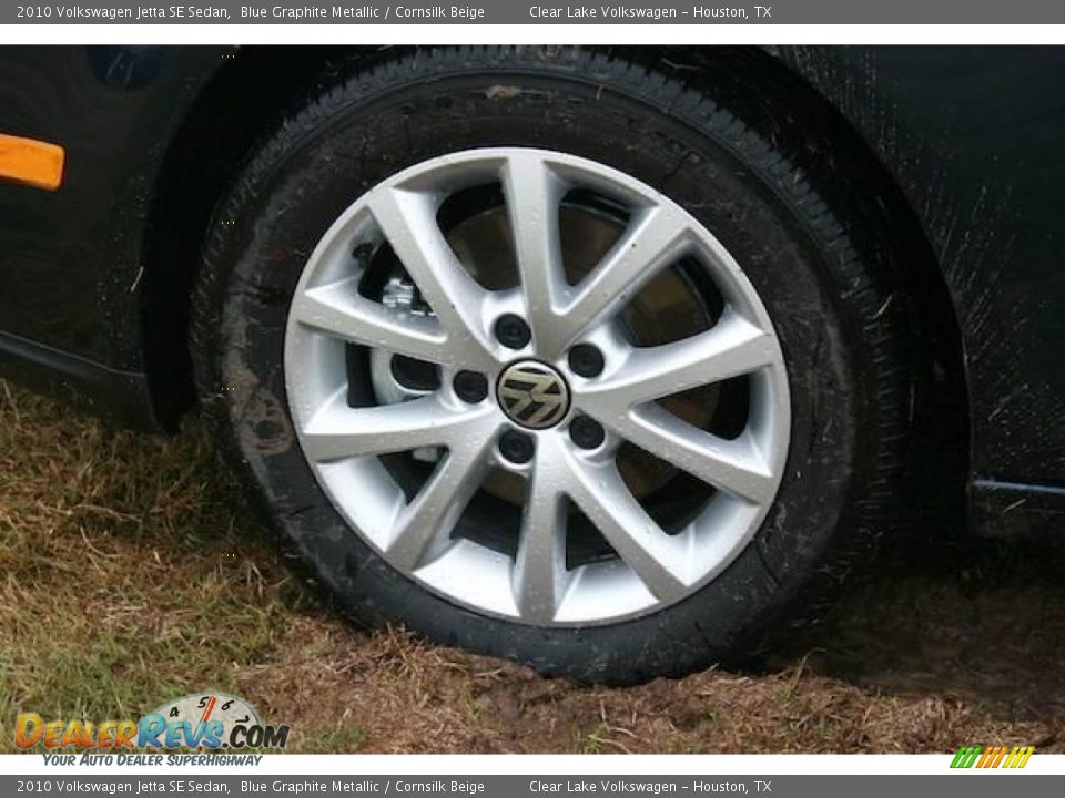 2010 Volkswagen Jetta SE Sedan Blue Graphite Metallic / Cornsilk Beige Photo #16