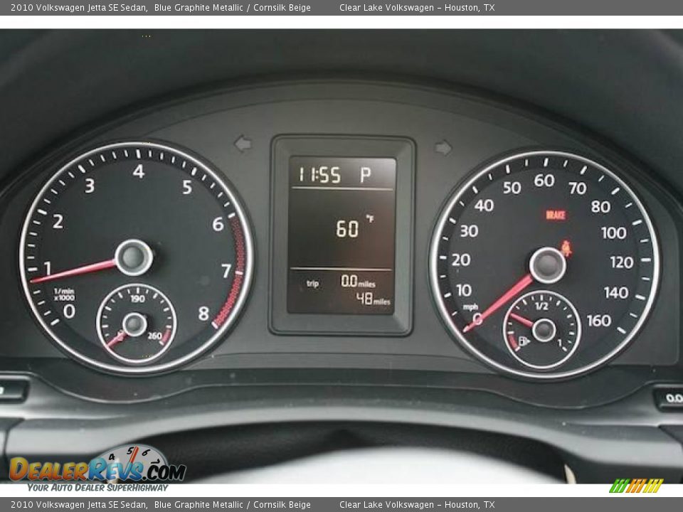 2010 Volkswagen Jetta SE Sedan Blue Graphite Metallic / Cornsilk Beige Photo #20