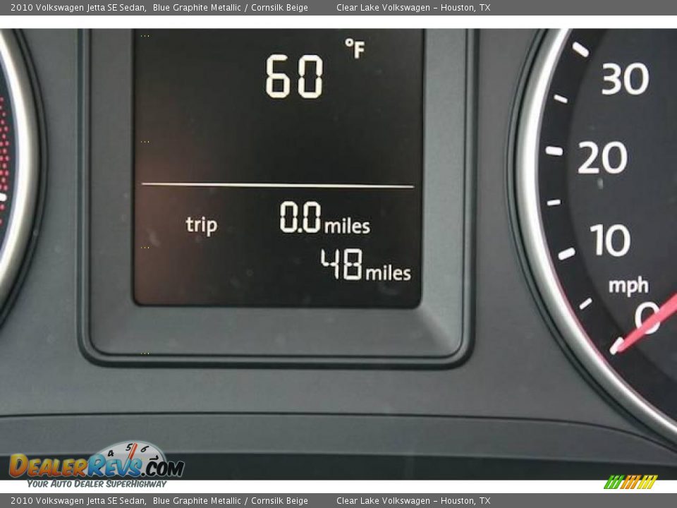 2010 Volkswagen Jetta SE Sedan Blue Graphite Metallic / Cornsilk Beige Photo #21