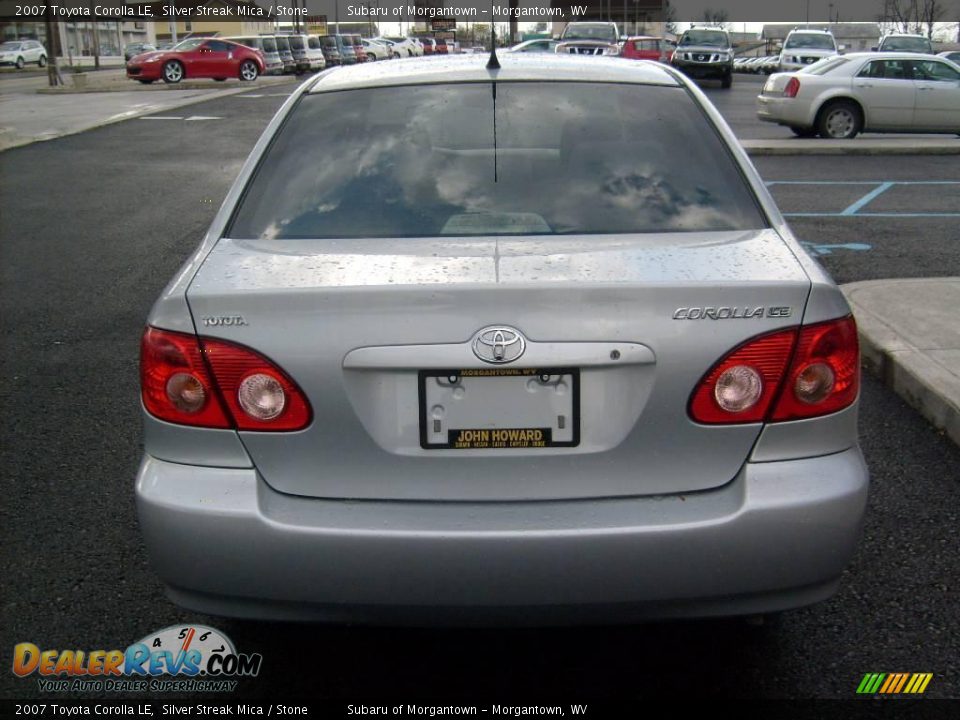 2007 Toyota Corolla LE Silver Streak Mica / Stone Photo #4
