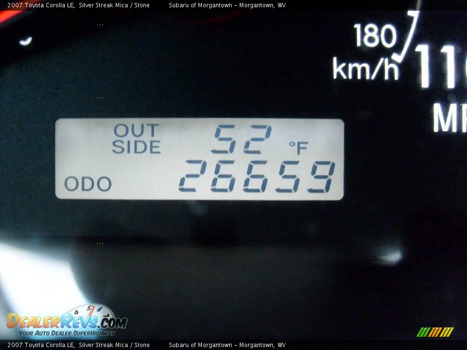 2007 Toyota Corolla LE Silver Streak Mica / Stone Photo #20
