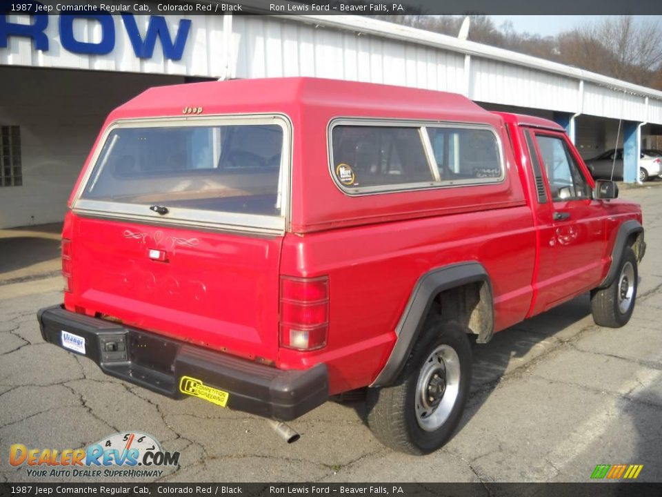 1987 Jeep Comanche Regular Cab Colorado Red / Black Photo #2