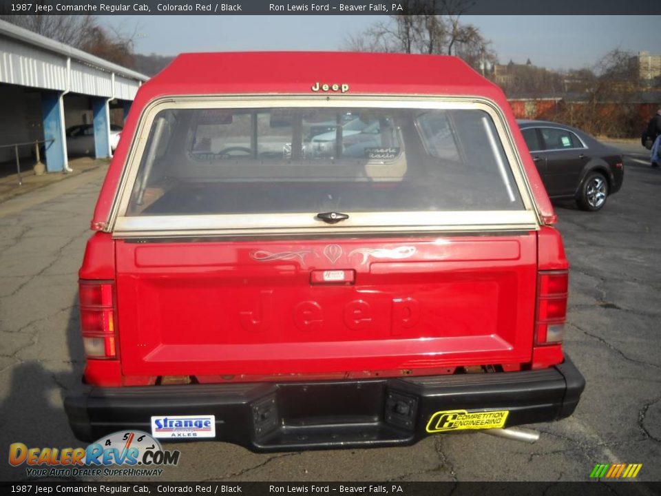 1987 Jeep Comanche Regular Cab Colorado Red / Black Photo #3