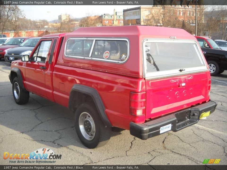 1987 Jeep Comanche Regular Cab Colorado Red / Black Photo #4