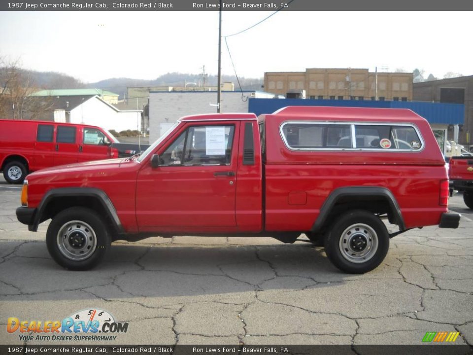 1987 Jeep Comanche Regular Cab Colorado Red / Black Photo #5