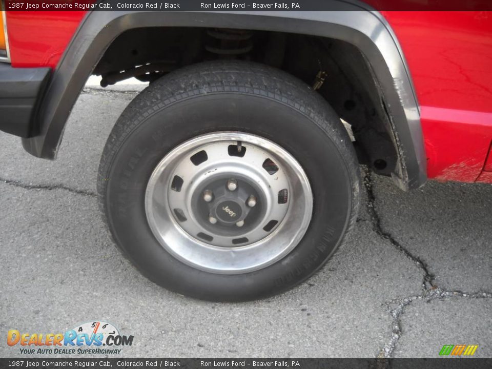 1987 Jeep Comanche Regular Cab Colorado Red / Black Photo #15