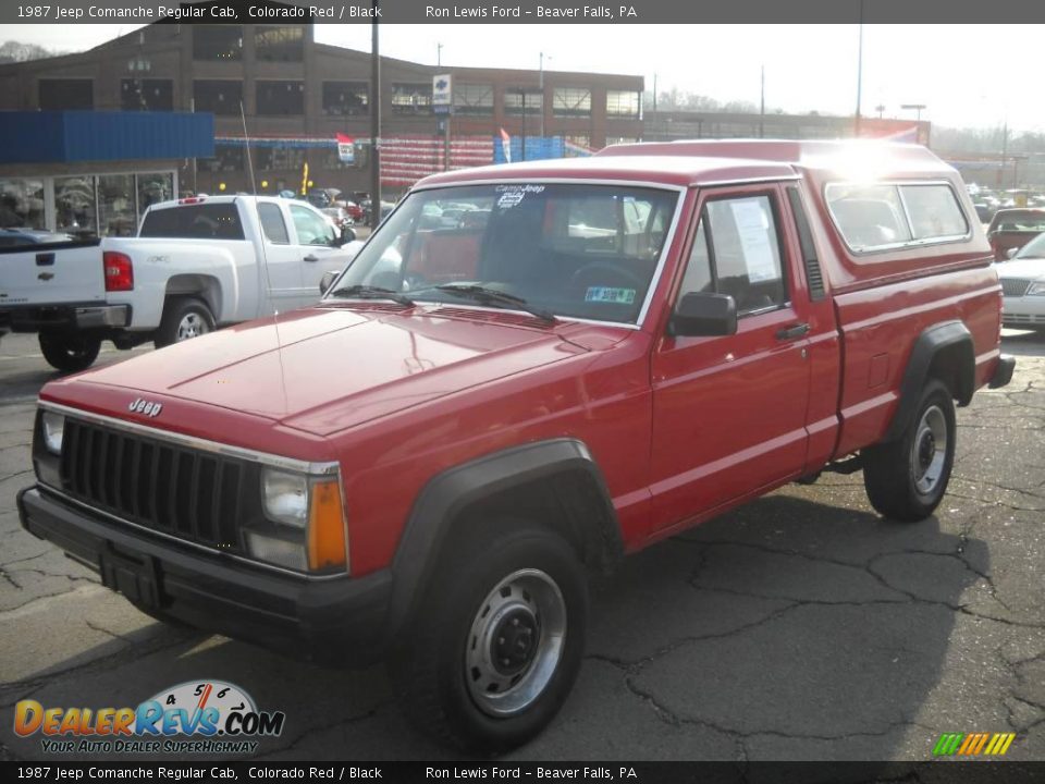 1987 Jeep Comanche Regular Cab Colorado Red / Black Photo #16