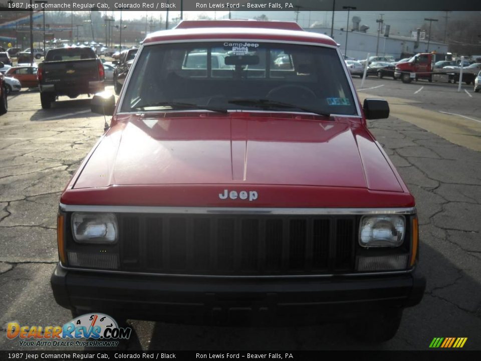 1987 Jeep Comanche Regular Cab Colorado Red / Black Photo #17