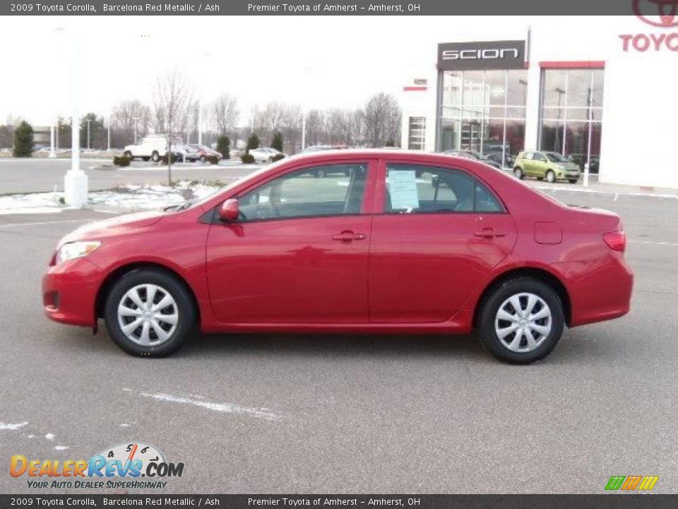 2009 Toyota Corolla Barcelona Red Metallic / Ash Photo #2