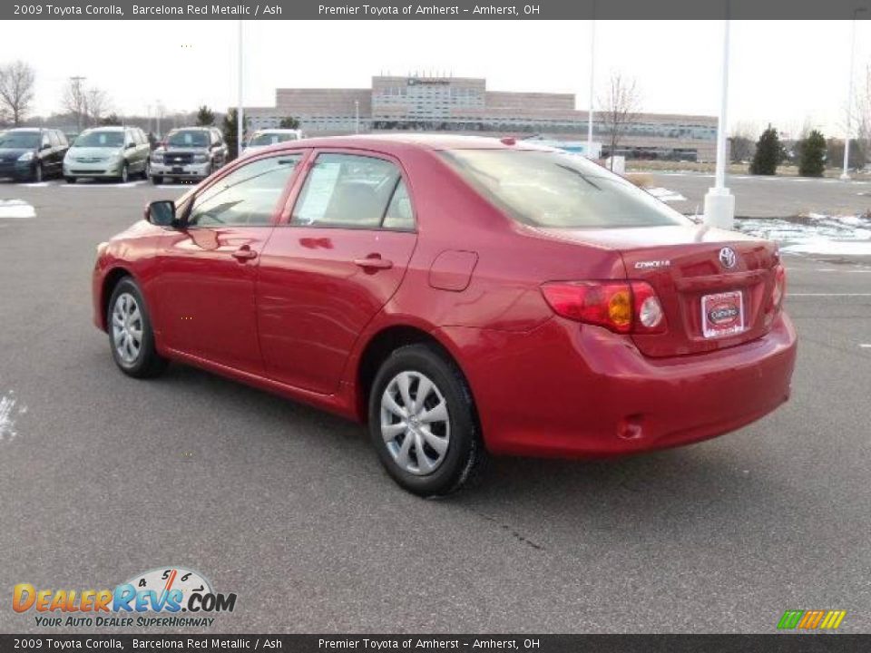 2009 Toyota Corolla Barcelona Red Metallic / Ash Photo #3