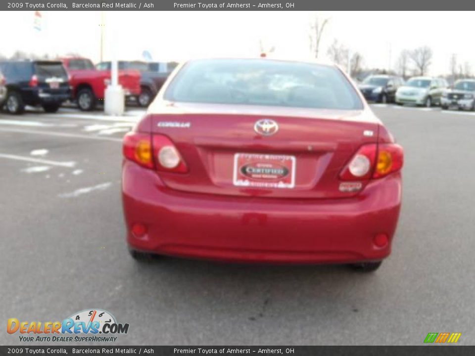 2009 Toyota Corolla Barcelona Red Metallic / Ash Photo #4