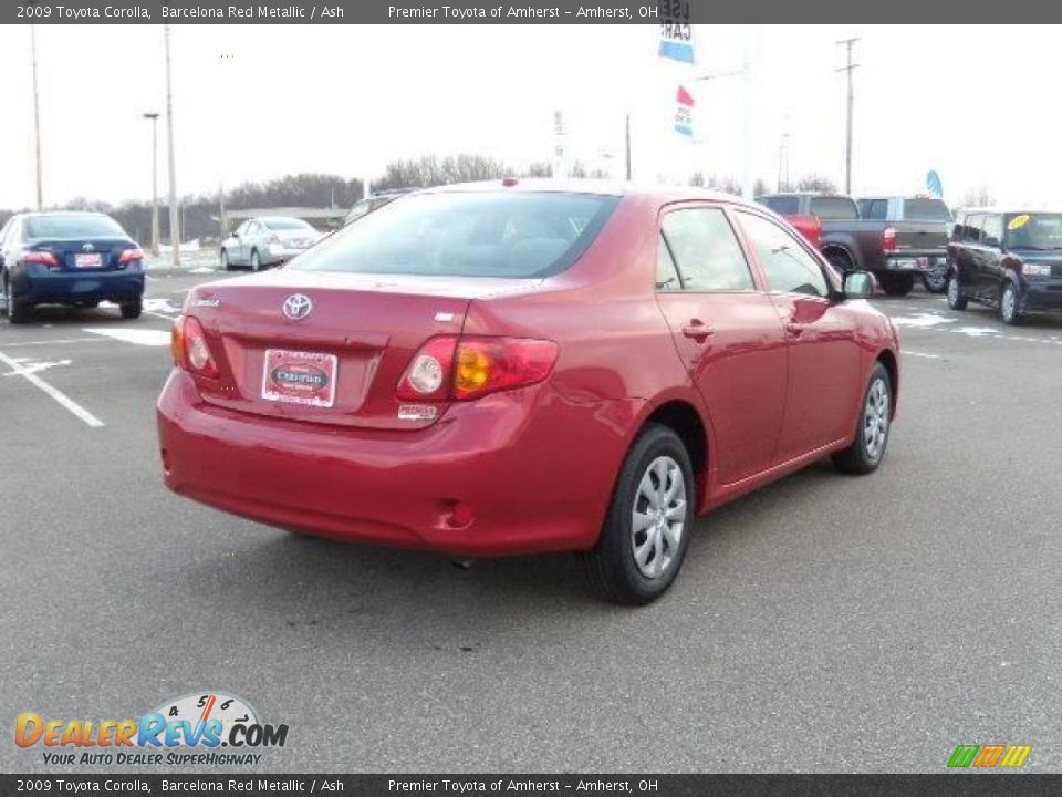 2009 Toyota Corolla Barcelona Red Metallic / Ash Photo #5