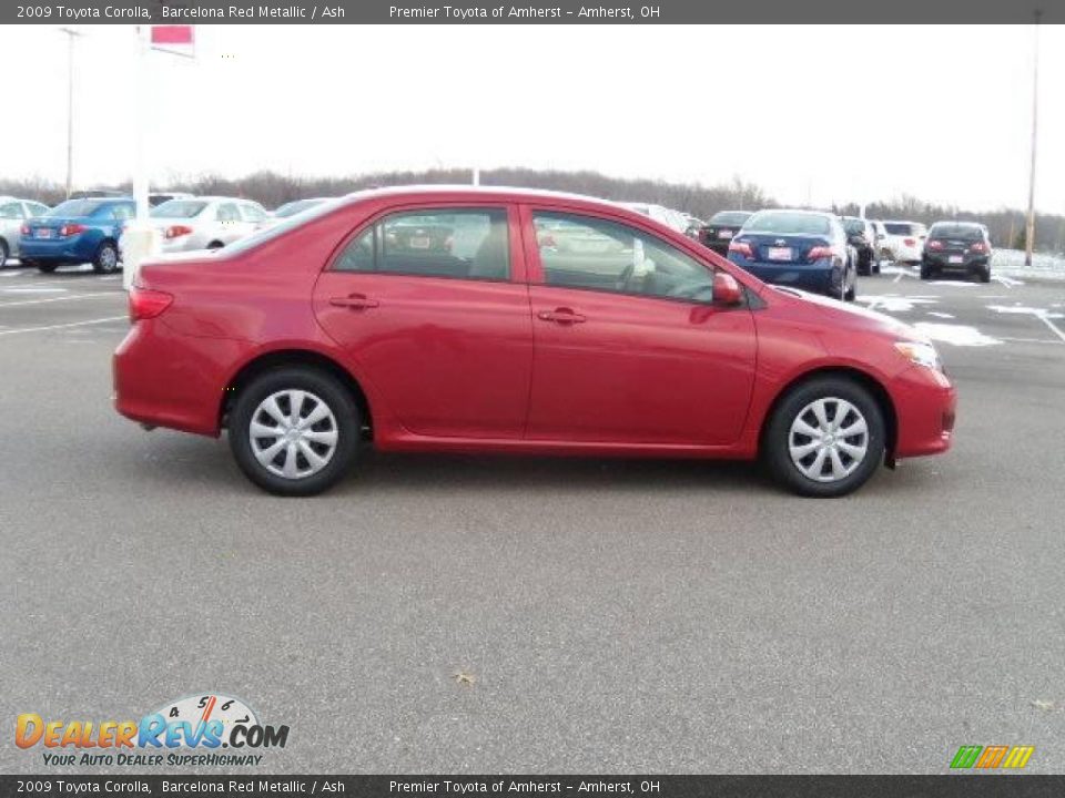 2009 Toyota Corolla Barcelona Red Metallic / Ash Photo #6