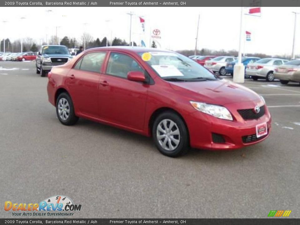 2009 Toyota Corolla Barcelona Red Metallic / Ash Photo #7
